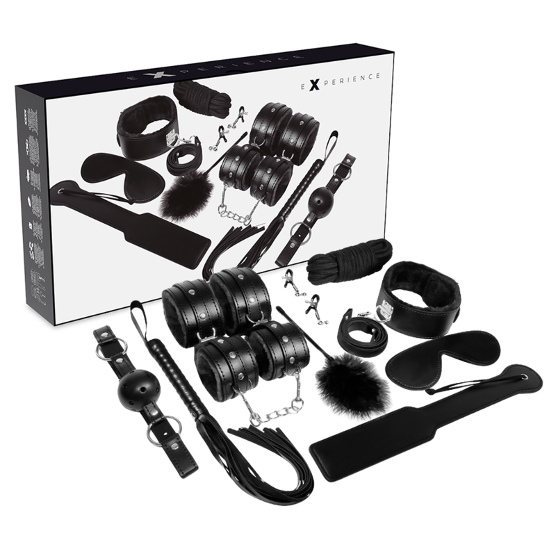 EXPERIENCE BLACK kit BDSM y bondage, con empaque original