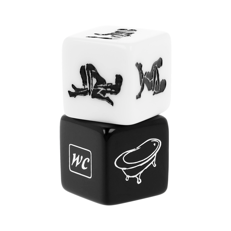 FETISH SUBMISSIVE juego erótico dados posturas y lugar, vista juntos