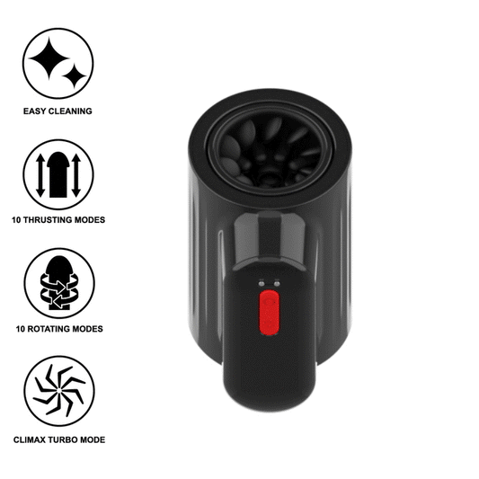 JAMYJOB VORTEX masturbador automatico para hombre turbo con empuje y rotación 360