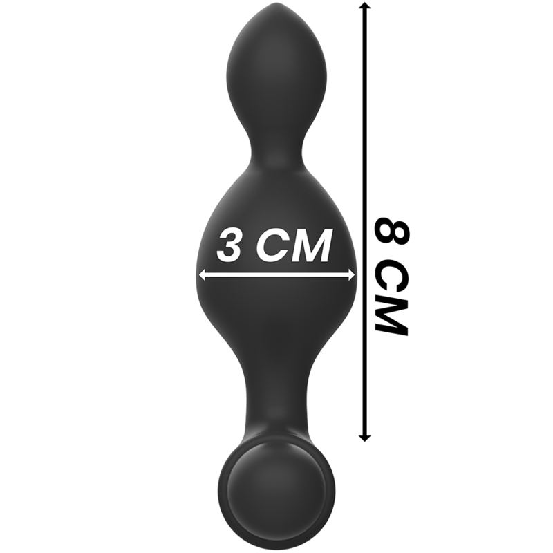 TUCKER plug tapón anal con control remoto y USB, medidas