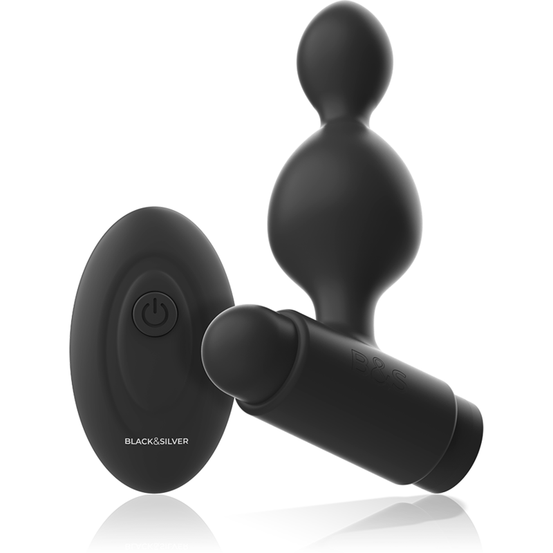 TUCKER plug tapón anal con control remoto y USB, vista oblicua