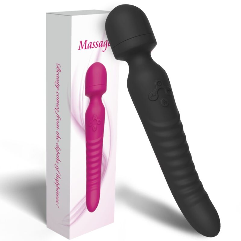 MISSION masajeador vibrador tipo Wand con efecto calor, con empaque original